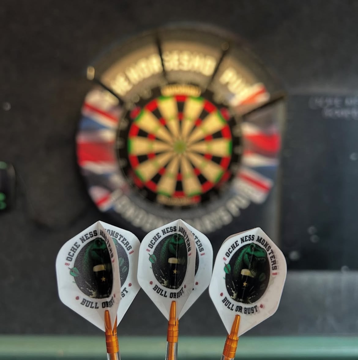 Player throwing darts