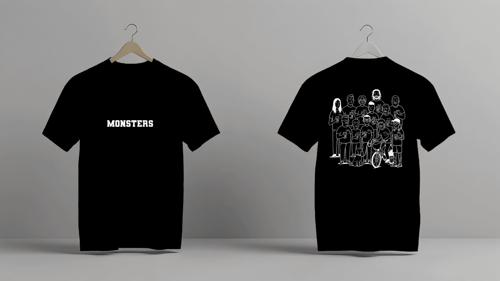 Monsters Club T - Black
